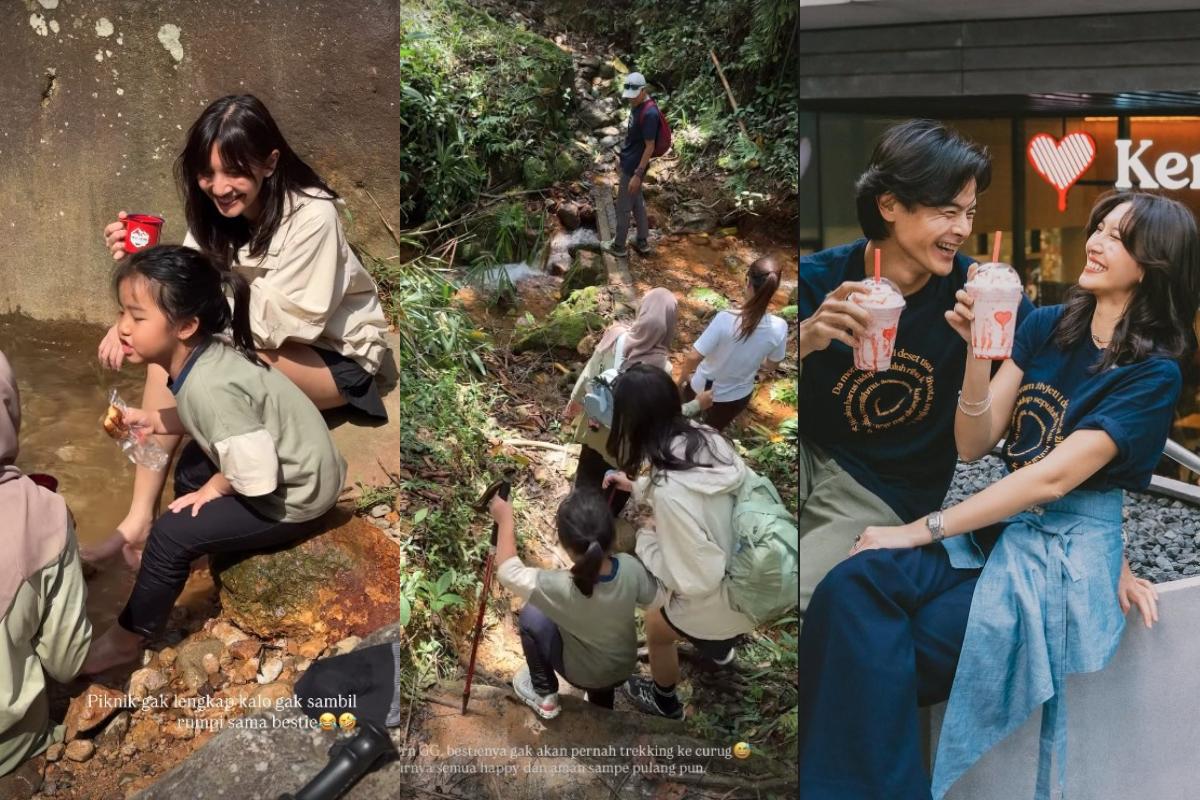 Aktivitas Perdana Sheila Dara Tanpa Vidi Aldiano, Hiking Bareng Dion Wiyoko, Punya Bestie Baru
