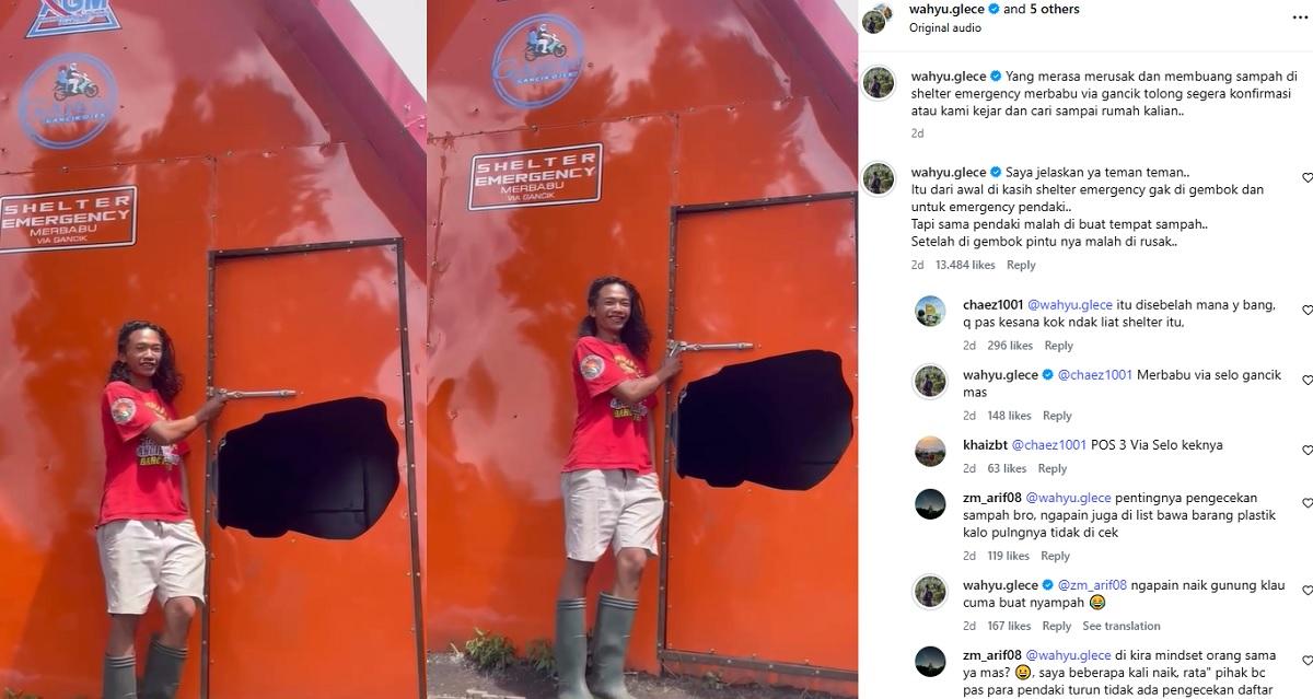 Viral-unggahan-soal-shelter-emergency-di-Merbabu-rusak-dijebol-pintunya.jpg