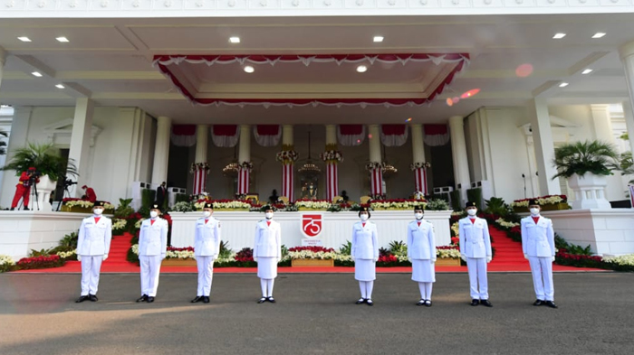 Profil Petugas Pengibar dan Penurun Sang Merah Putih pada Upacara HUT Ke-75 RI di Istana Merdeka