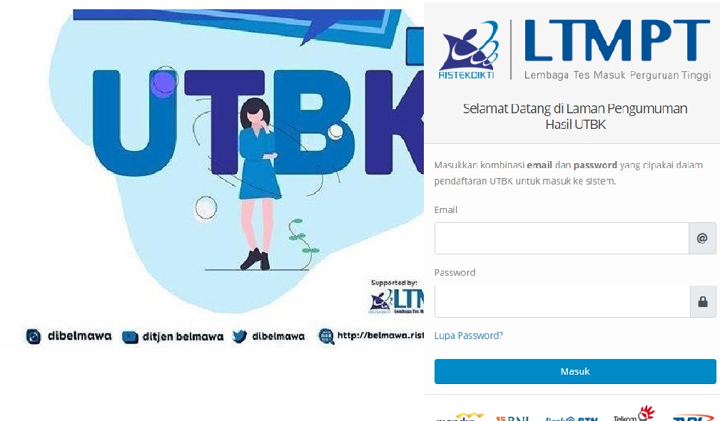 Link ltmpt.ac.id - Rekapitulasi Hasil & Nilai UTBK Ujian Sesi 13 April-12 Mei 2019 Sudah Keluar