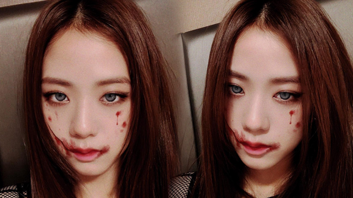 Rayakan Halloween, Jisoo BLACKPINK Pamer Wajah Berdarah-darah, Menyeramkan?