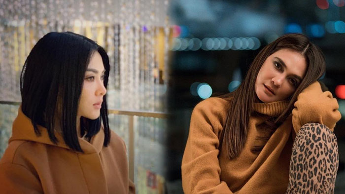Perbedaan Luna Maya dan Syahrini Saat Sama-sama Pakai Beanie Hat di Tengah Hamparan Salju