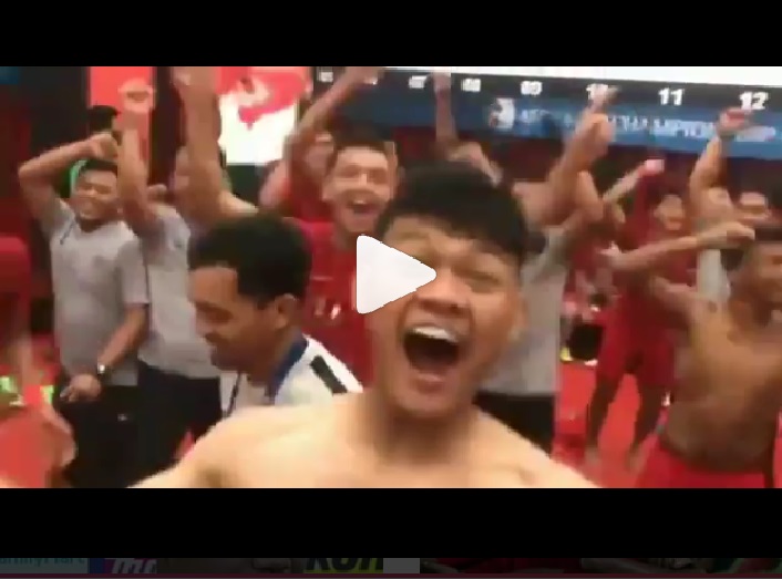 Viral Video Euforia Timnas U19 di Ruang Ganti Pemain, Bertelanjang Dada Eggy Maulana Pimpin Sorak!