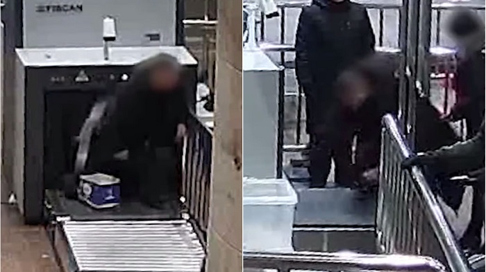 VIRAL VIDEO Malas Lepas Jaket, Pria Nekat Masuki Mesin Pemindai Barang, Berurusan Dengan Polisi