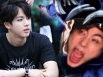 Ngakak! Ekspresi Jin BTS Saat ketakutan Naik Wahana Dijadikan Meme-Meme yang Ngocok Perut!