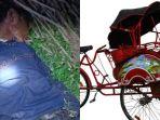 Dipukul Benda Tumpul, Tukang Becak Bersimbah Darah Tewas Diduga Dibegal, Keterangan Anak Jadi Kunci?