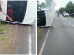 mobil-pengantin-terguling-makin-panik-satu-orang-masih-terjebak-saat-mobil-mulai-keluarkan-asap.jpg