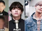 Beredar Foto-Foto Transformasi V BTS, Fans Ngakak Lihat Potongan Rambutnya Saat Sekolah!   