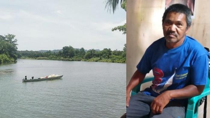 DITERKAM BUAYA PRIA- Viral di media sosial seorang pria paru baya dilaporin diterkam buaya saat buang air besar (BAB) di Sungai Mandar, Kecamatan Tinambung, Kabupaten Polman, Sulbar. Pria tersebut bernama Ismail (52) diterkam buaya saat BAB di Sungai Mandar.