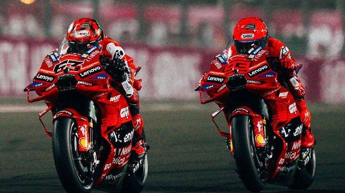 Dua rider pembela Ducati Lenovo Team, Marc Marquez dan Pecco Bagnaina sedang dalam persaingan ketat di dalam team.