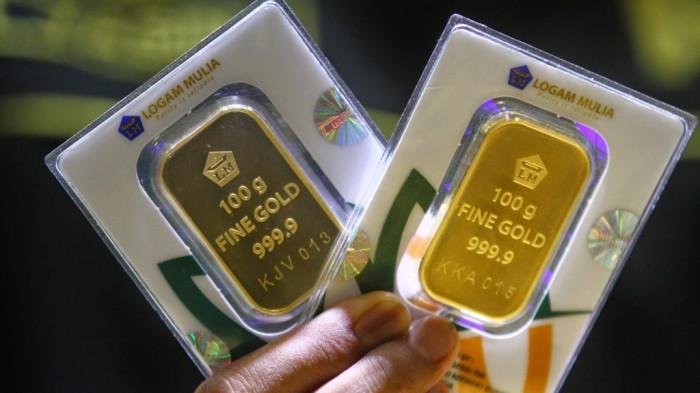 EMAS BATANGAN - Harga emas batangan Antam kembali baik Kamis (8/1/2026). Emas batangan Antam mulai dari 0,5 gram sampai 1.000 gram.