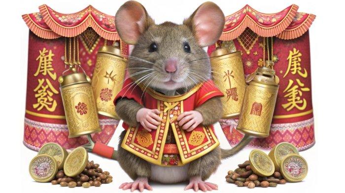 Ilustrasi Shio Tikus.