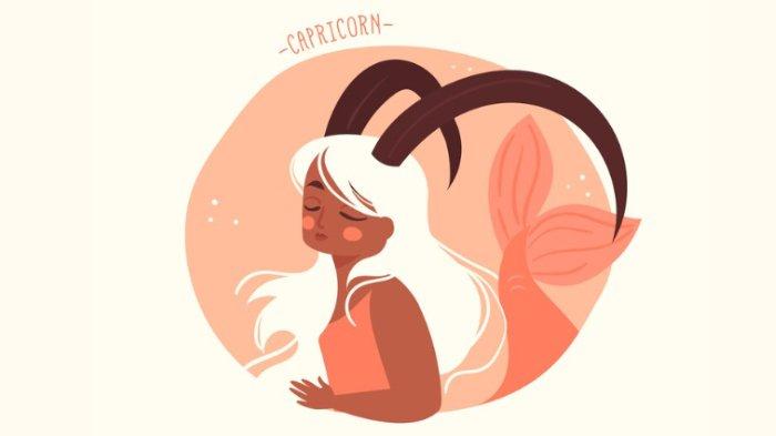 Ilustrasi zodiak Capricorn.