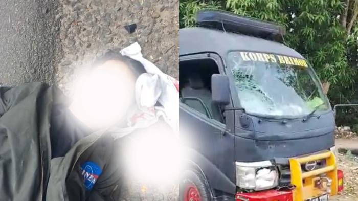 LAKALANTAS - Kecelakaan lalu lintas yang melibatkan satu unit sepeda motor dan mobil truk Satuan Brimob Polda Sulawesi Barat (Sulbar) terjadi di Desa Bambu, Kabupaten Mamuju, Senin (20/4/2026) pagi.