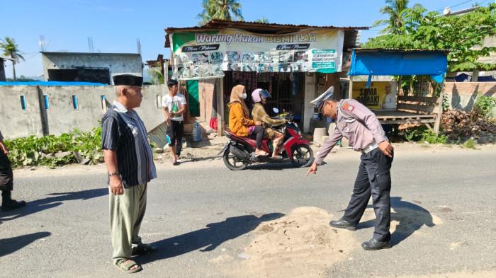 dua motor scoopy tabrakan