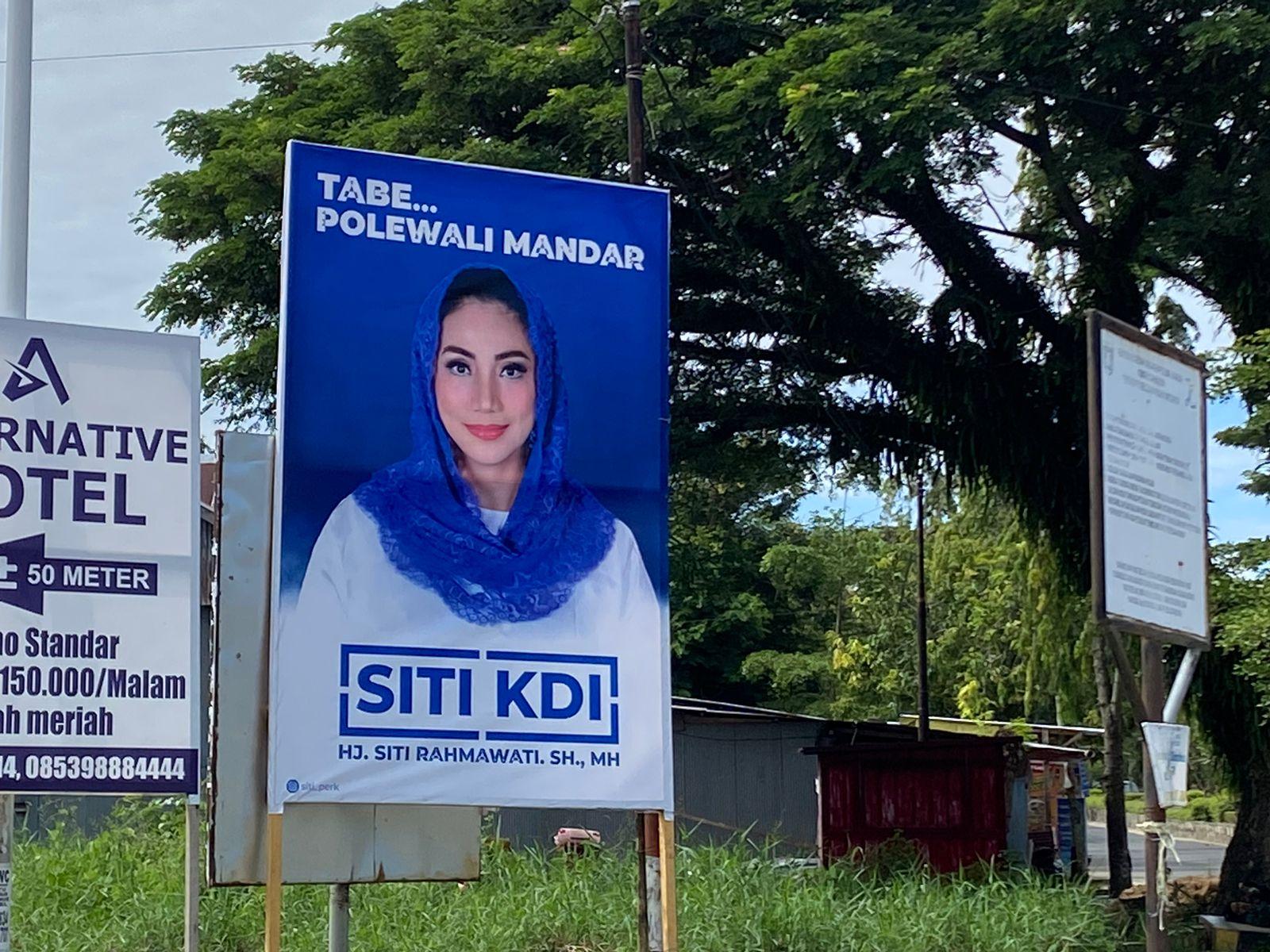 Baliho 'Tabe Polewali Mandar' Tersebar Pedangdut Siti KDI Akan Pulang Kampung ke Polman 4 Juni