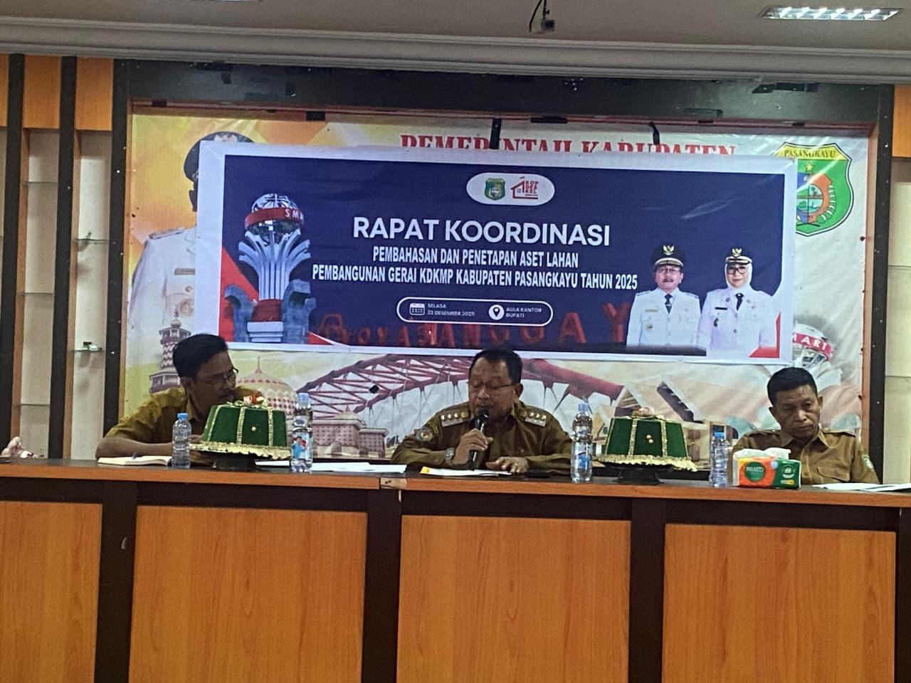 Pemkab Pasangkayu Dorong Percepatan Penyediaan Lahan Koperasi Merah Putih