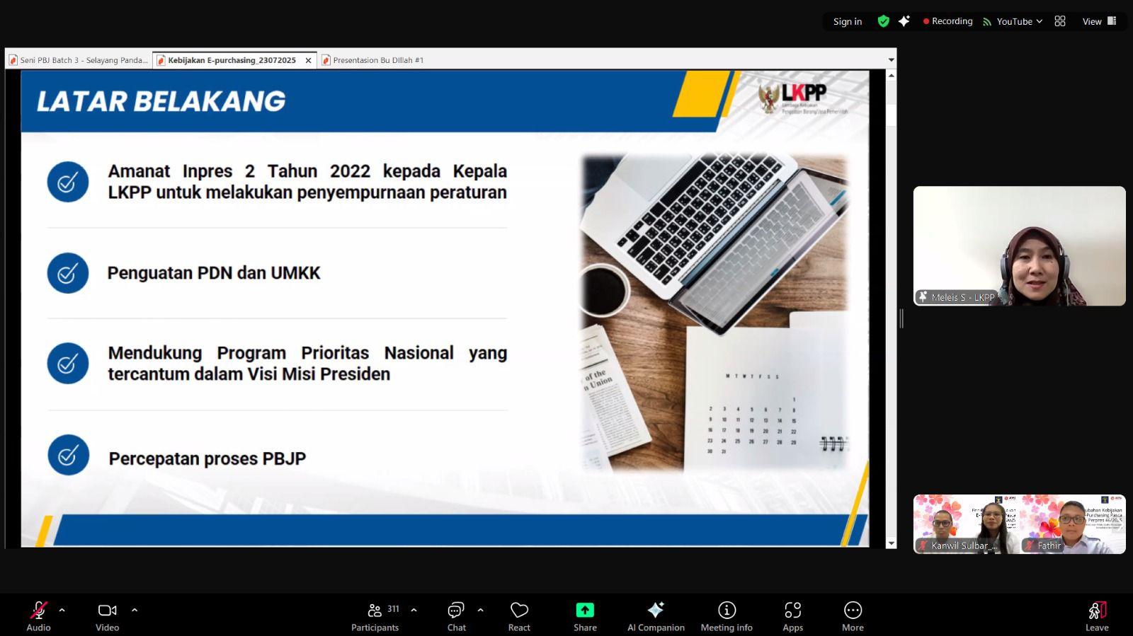 Kanwil Kemenkum Sulbar Sharing Edukatif Tentang Pengadaan Barang dan Jasa