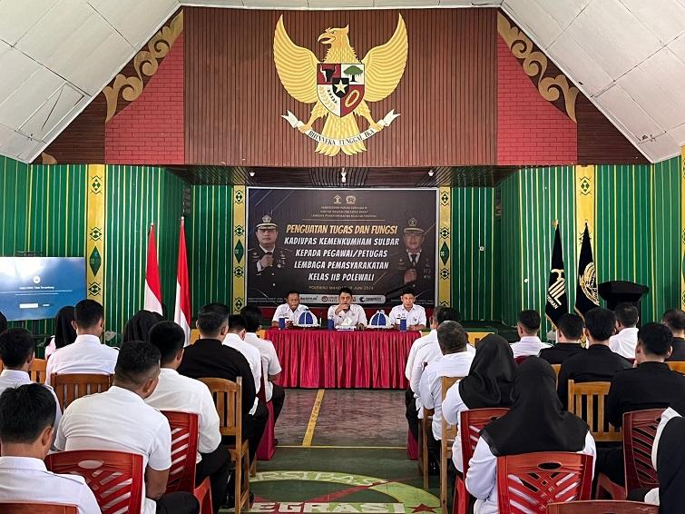 Kadiv Permasyarakatan Kemenkumham Sulbar Minta Lapas Polewali Jaga Integritas Selama Bertugas