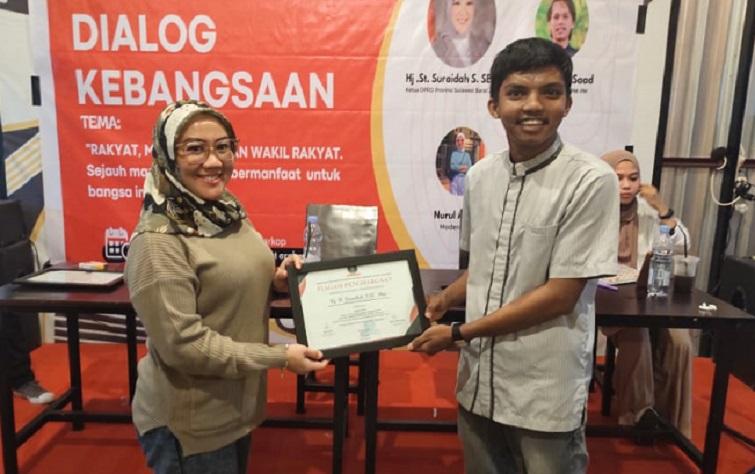 Ketua DPRD Sulbar Suraidah Senang Diajak Dialog KPM PM Balanipa, Dengarkan Suara Pemuda