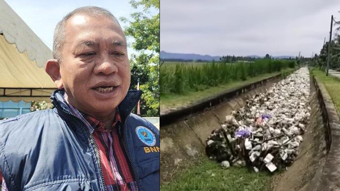 Kolase-foto-sampah-di-saluran-Irigasi-Wonomulyo-dan-Bupati-Polman-Andi-Ibrahim-Masdar.jpg