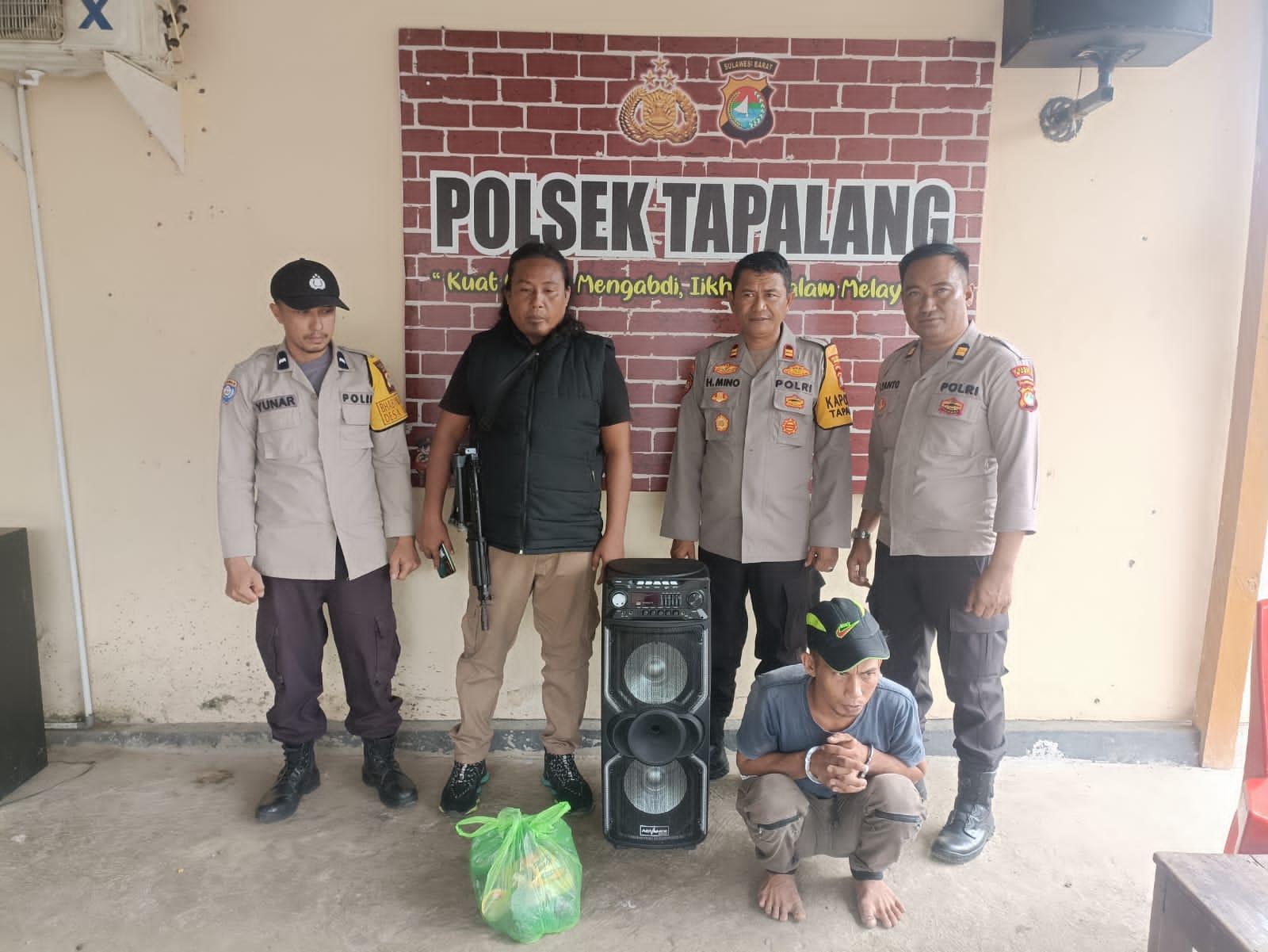 Demi Beli Pil Boje, Pria di Mamuju Curi Speaker SD di Tapalang Pelaku Ditangkap di Malunda Majene