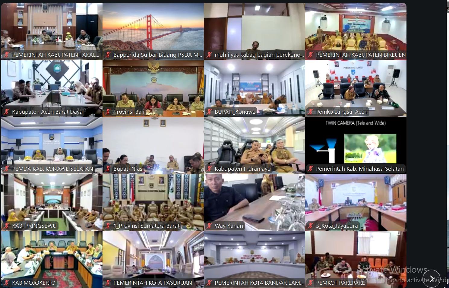 Rakor Virtual, Bapperida Sulbar Pastikan Program Huni Layak dan Stabilitas Harga