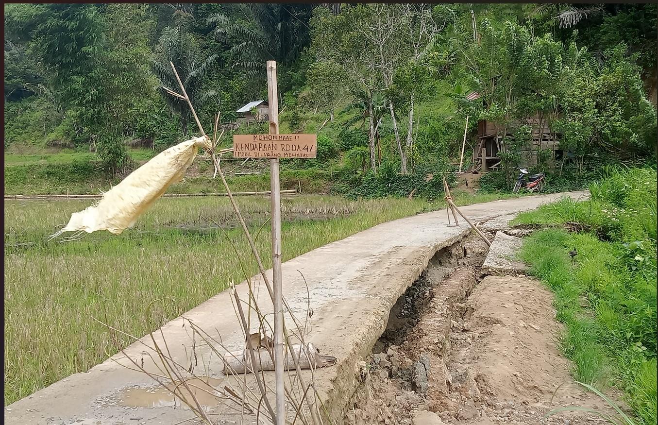 Jalan Poros Desa Balla Barat Amblas, Begini Kata Kabid Bina Marga Dinas PUPR Mamasa