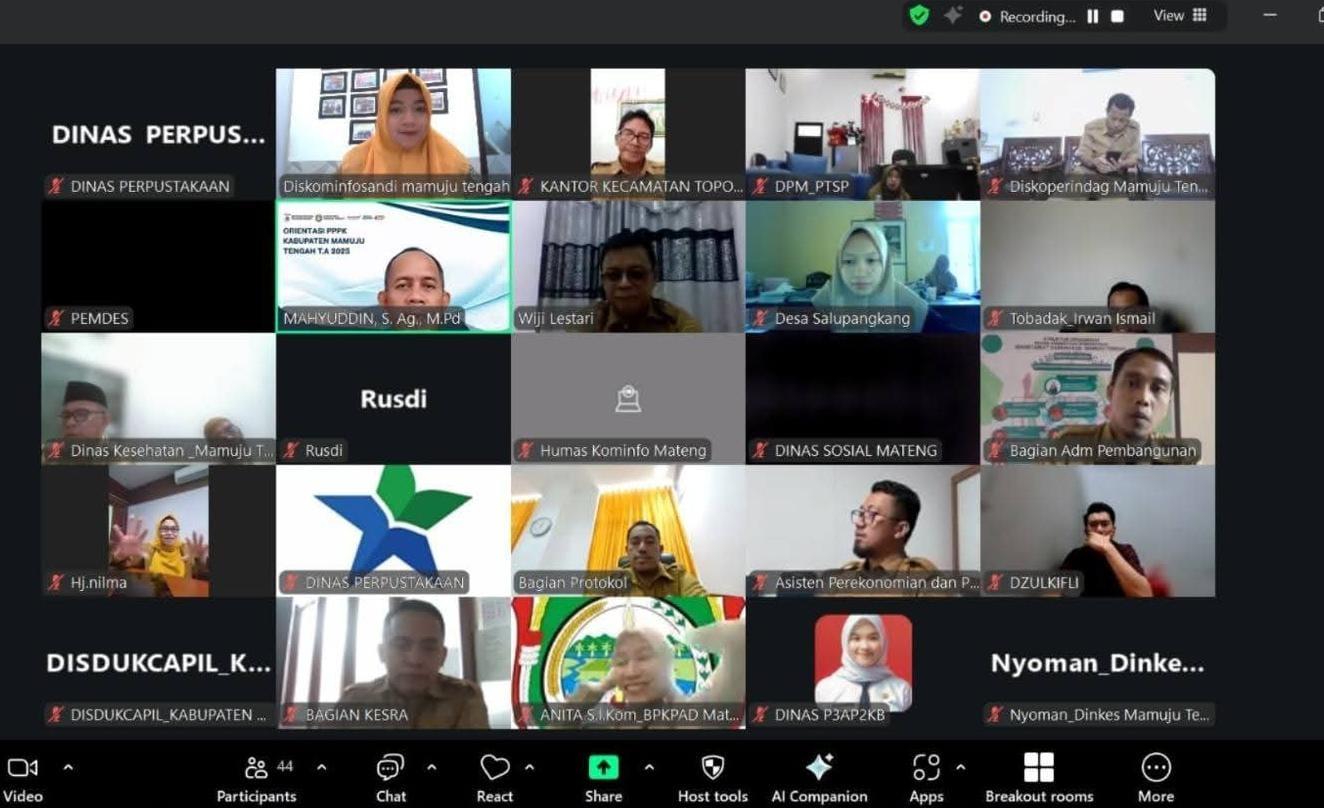 Pemkab Mamuju Tengah Gelar Rakor, Perkuat Sinergi Pelayanan Publik