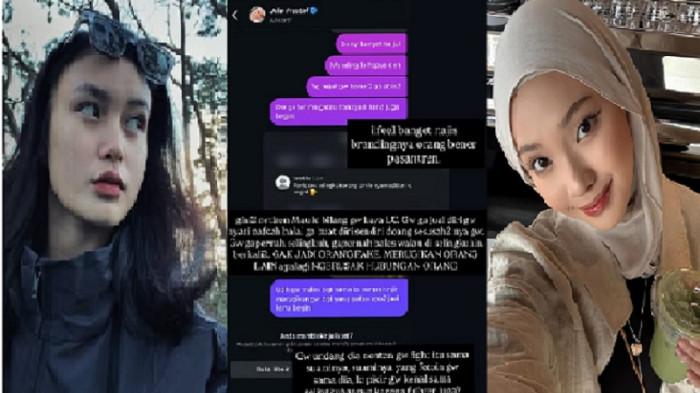 VIRAL - Liyan Zeftian (kiri), isi pesan atau direct message Instagram (tengah) dan Julia Prastini alias Jule (kanan). Pesan tersebut berisikan percakapan antara Liyan dan Jule. Liyan yang merupakan teman Jule kesal gegara disangkut pautkan dengan isu perselingkuhan istri Daehoon.