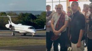 gaya-Ruksamin-pakai-sarung-saat-naik-Private-Jet-menuju-Baubau-Sulawesi-Tenggara.jpg