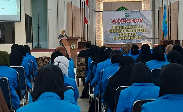 116 Mahasiswa IAIN Kendari Penerima Beasiswa KIP Kuliah Ikuti Workshop Peningkatan Kompetensi IT
