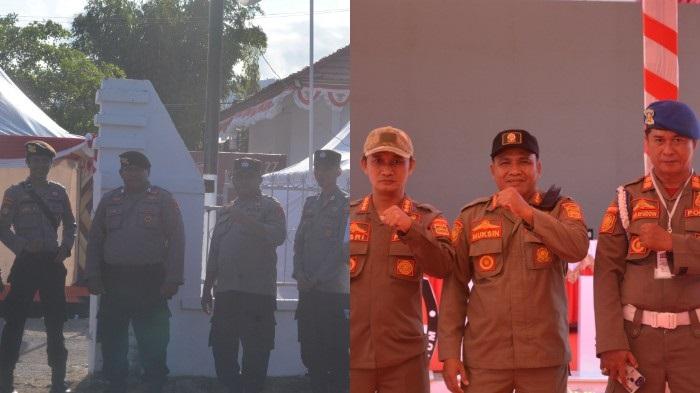 400 Personel Gabungan Sukses Amankan Pengundian Nomor Urut Paslon Bupati dan Wabup Konawe Utara