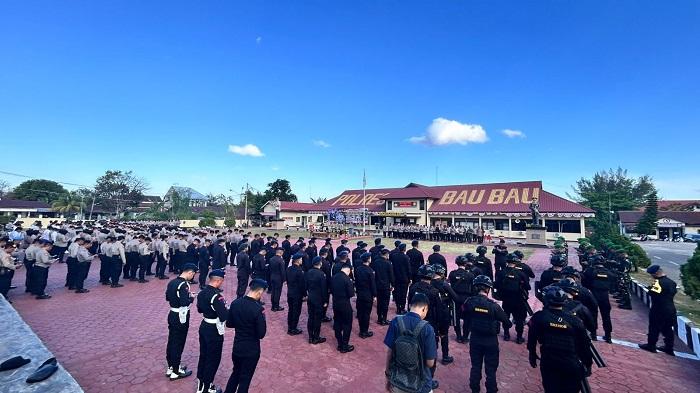 BREAKING NEWS 300 Personel Dikerahkan Amankan Aksi Demonstrasi di Baubau Sulawesi Tenggara
