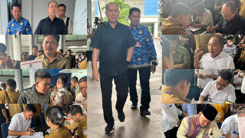Momen ASR dan Hugua Tes Kesehatan Bersama 16 Kepala Daerah Terpilih se-Sulawesi Tenggara di Jakarta