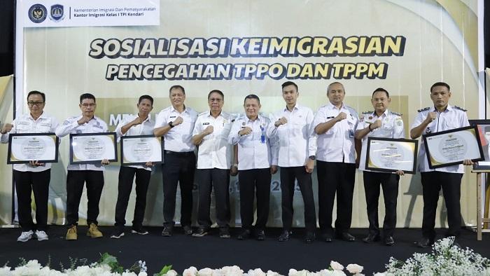 Imigrasi Kendari Resmikan 50 Desa Binaan di Konawe Sulawesi Tenggara, Cegah TPPO dan TPPM