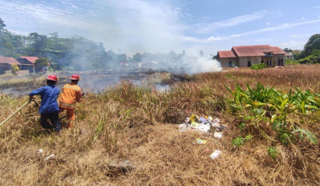 Waspada, Kecamatan Baruga Kendari Dilanda 2 Kebakaran Lahan Dalam Sehari