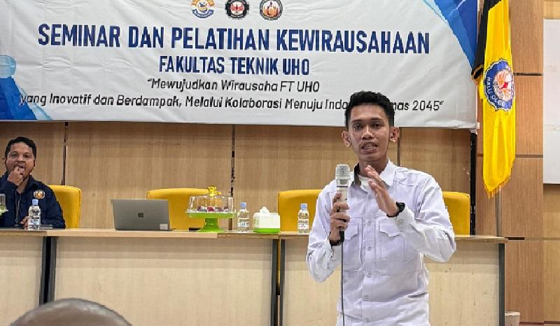 Mahasiswa Fakultas Teknik UHO Kendari Diskusi soal Potensi Wirausaha di Sulawesi Tenggara 