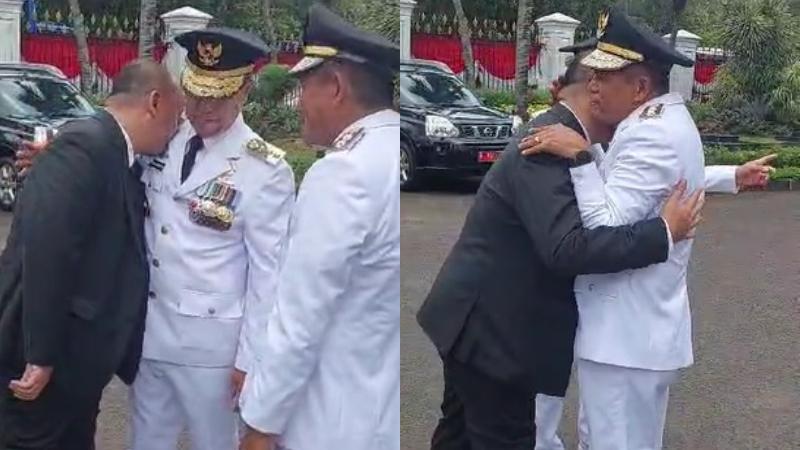 Momen Haru Andi Sumangerukka, Hugua, Ketua Gerindra Sulawesi Tenggara Pelukan 'Berjuang Tiada Akhir'