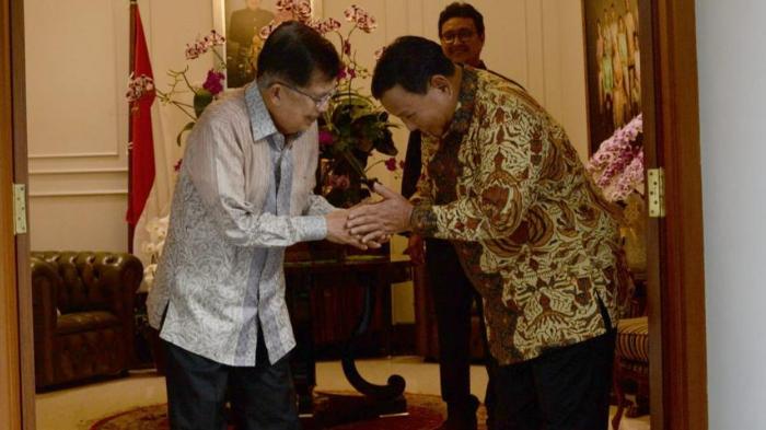 Ada Apa Prabowo Subianto Temui Jusuf Kalla Sebelum Jokowi Kumpulkan 6 Pimpinan Partai Koalisi?