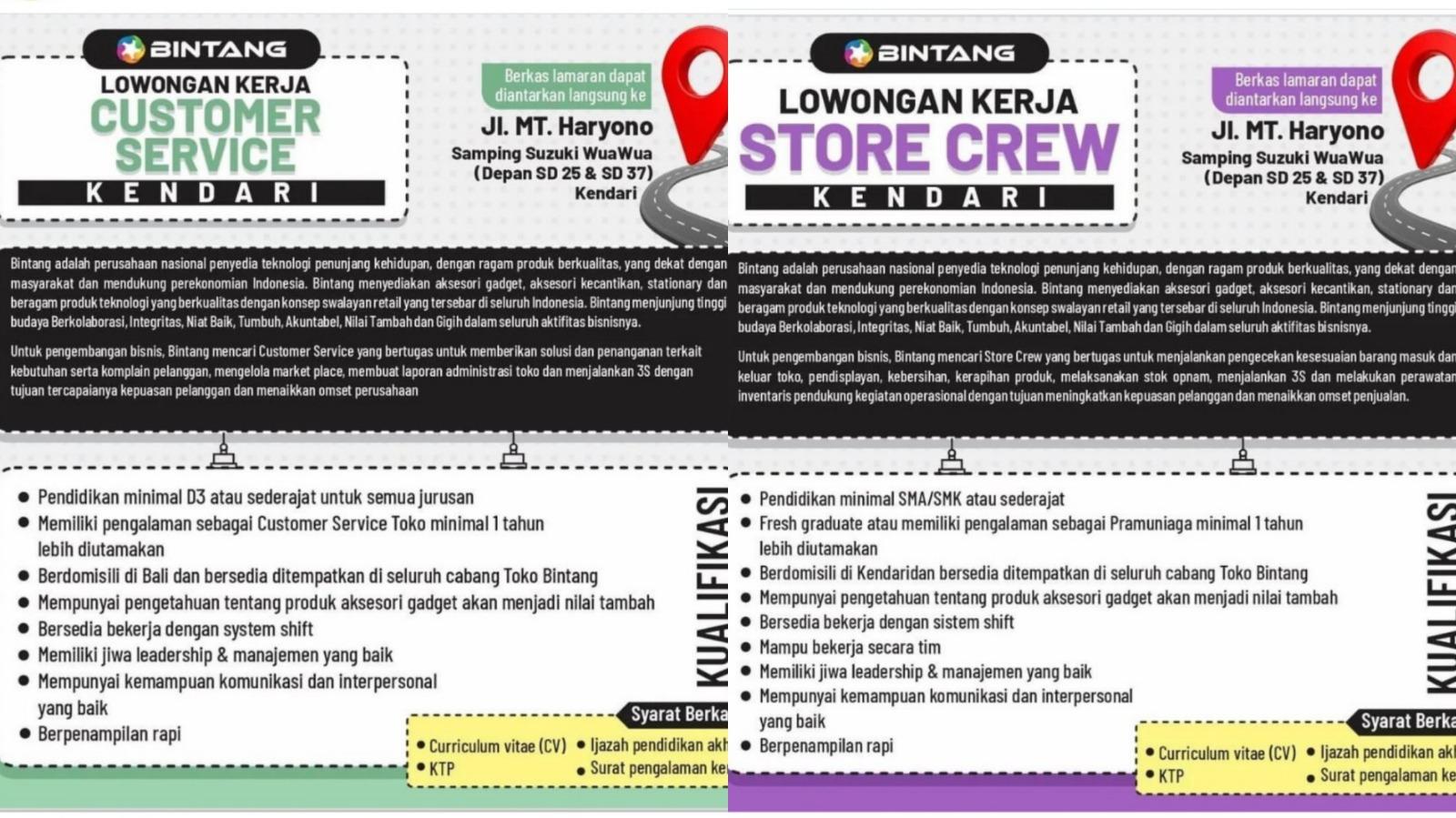 Lowongan-Kerja-Kendari-Toko-Bintang-Buka-Loker-Customer-Service-dan-Store-Crew.jpg