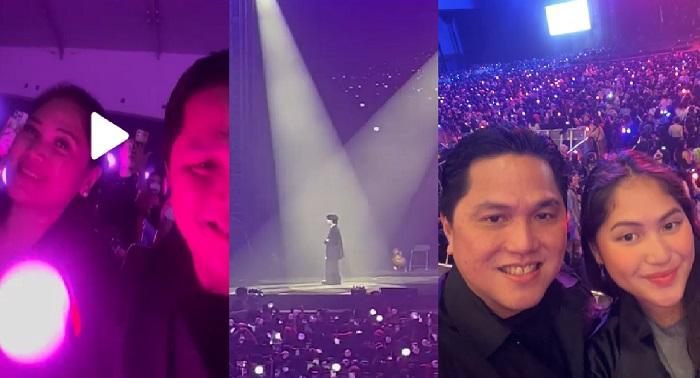 Video Viral Menteri Erick Thohir Nonton Konser Suga Agust D di Jakarta, Kagum dengan Rapper BTS