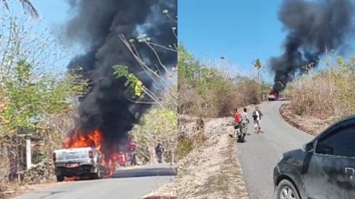 Mobil-doubel-cabin-terbakar-Buton-Tengah.jpg