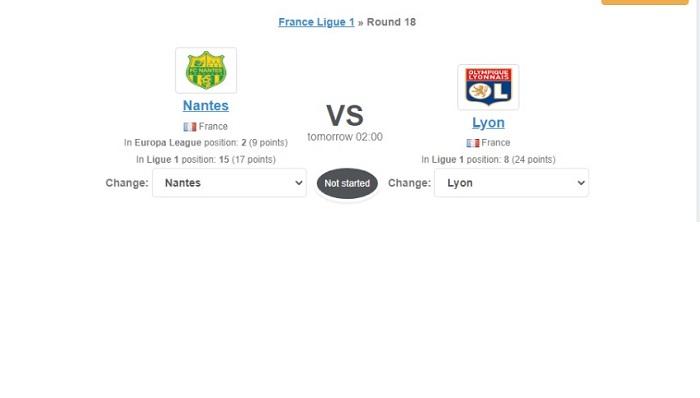 Jadwal Liga Prancis: Nantes Vs Lyon, H2H, Prediksi Skor dan Susunan Pemain, Link Live Streaming