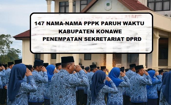 Ini Nama-nama 147 PPPK Paruh Waktu Penempatan DPRD Konawe Provinsi Sulawesi Tenggara
