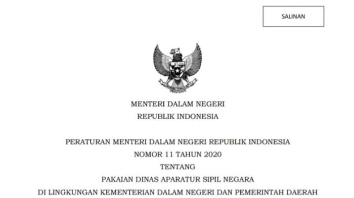 CEK Lagi Seragam Dinas PPPK Paruh Waktu Setara ASN Berdasarkan Permendagri Nomor 11 Tahun 2020