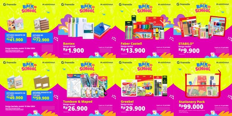 Daftar Promo Best Price Stationary dan Buku Tulis di Gramedia Sambut Tahun Ajaran Baru 2024