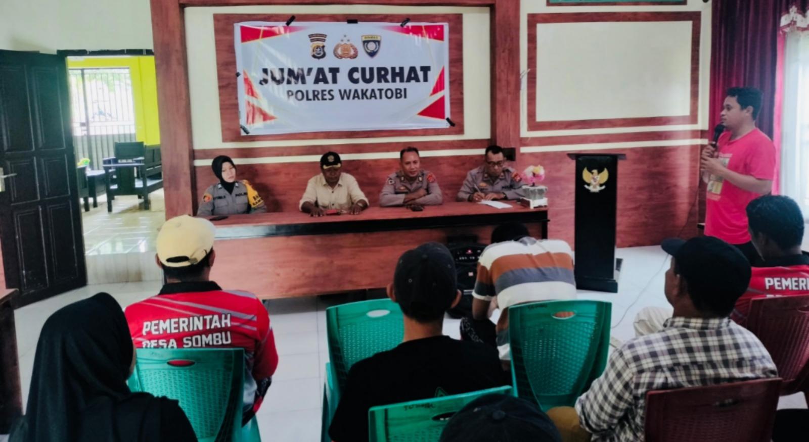 Warga Desa Sombu Minta Patroli Rutin hingga Usulkan Pembinaan Hansip ke Polres Wakatobi