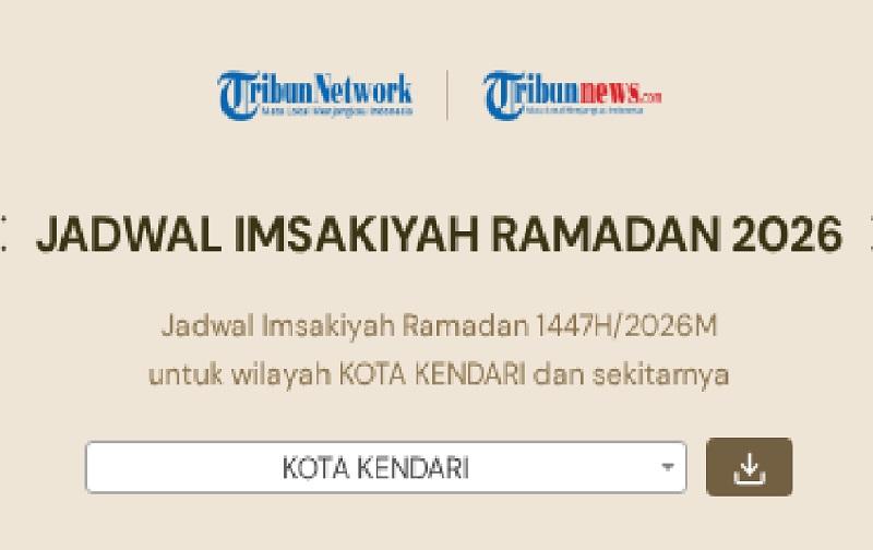 Jadwal Buka Puasa ke-12 Ramadan Hari Ini 2 Maret 2026 di Wakatobi, Kendari, Baubau, Konawe Selatan