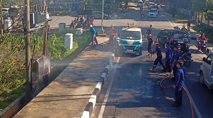 Trafo PLN Meledak dan Terbakar di Jalan Abunawas Kendari Buat Panik Warga, Tak Ada Korban Jiwa